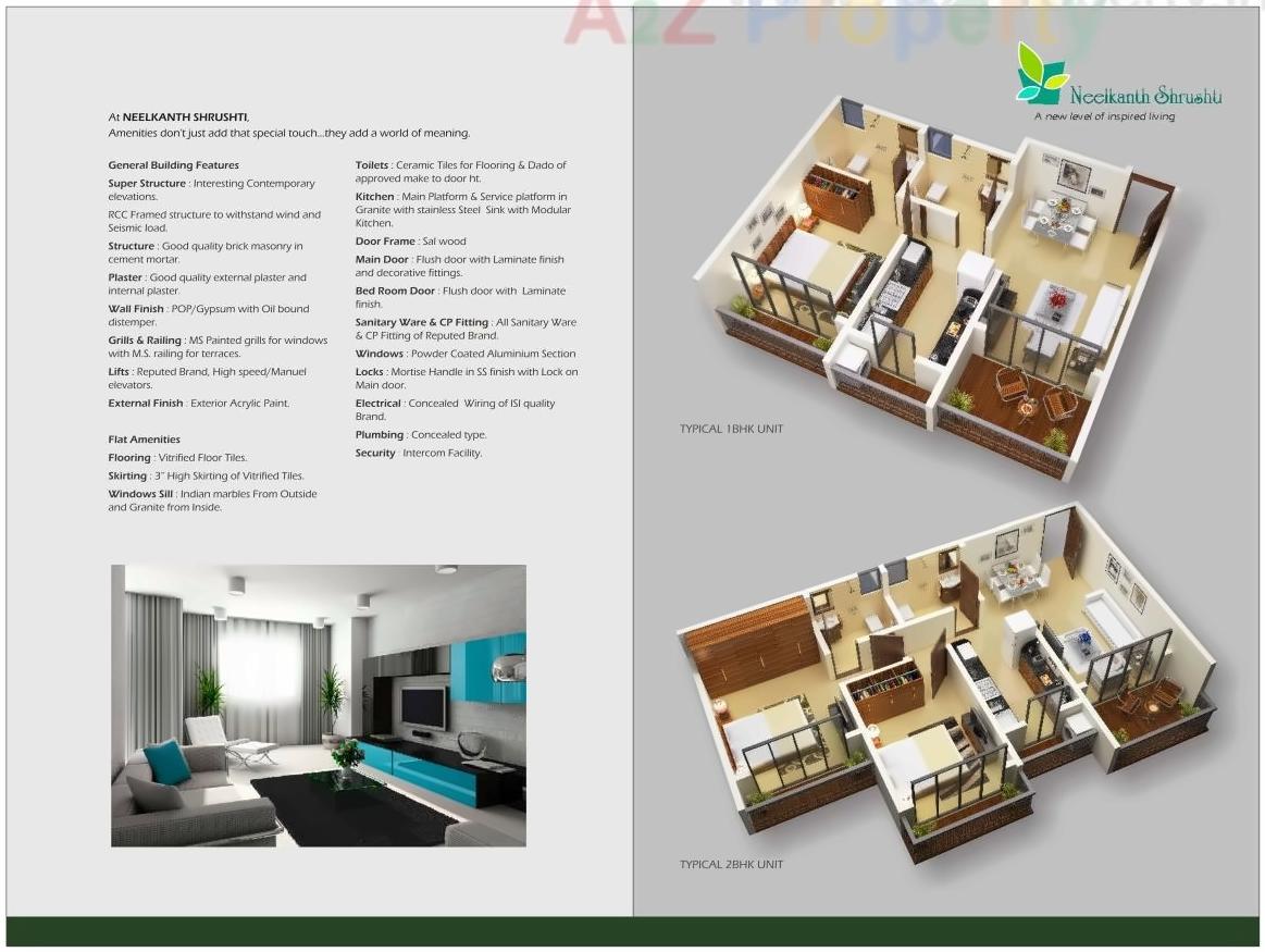 Layout of real estate project Neelkanth Shrushti located at Kalyandombivali-m-corp, Thane, Maharashtra