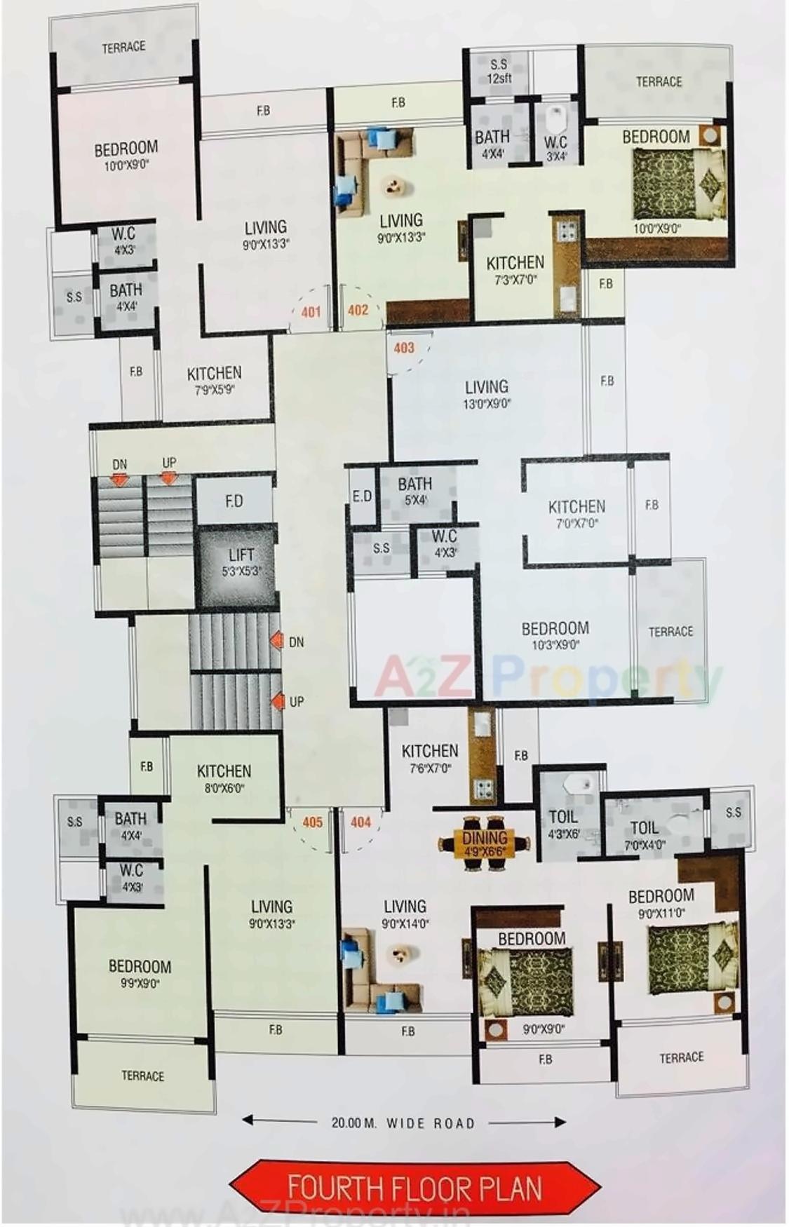 Layout of real estate project Neelkanth Sparkle located at Navi-mumbai-m-corp, Thane, Maharashtra