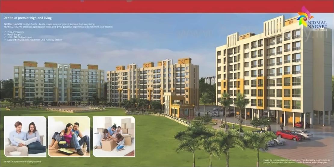 3D Elevation of real estate project Nirmal Nagari located at Thane-m-corp, Thane, Maharashtra