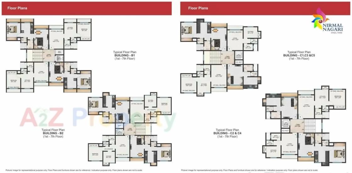 Layout of real estate project Nirmal Nagari located at Thane-m-corp, Thane, Maharashtra