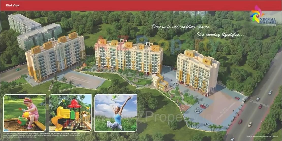 3D Elevation of real estate project Nirmal Nagari located at Thane-m-corp, Thane, Maharashtra