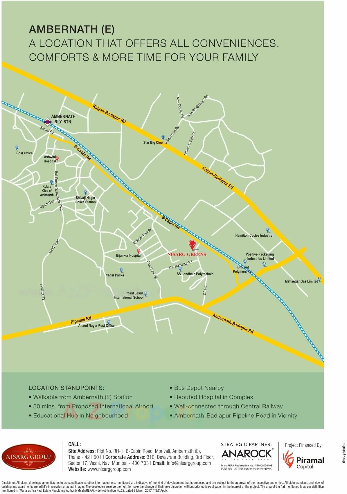  of real estate project Nisarg Greens located at Badlapur-m-cl, Thane, Maharashtra