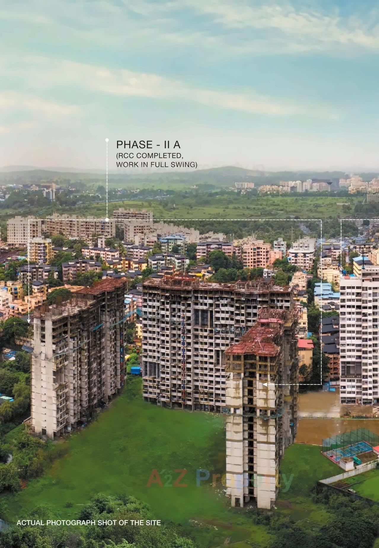 3D Elevation of real estate project Nisarg Greens located at Badlapur-m-cl, Thane, Maharashtra