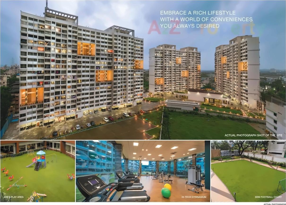 3D Elevation of real estate project Nisarg Greens located at Badlapur-m-cl, Thane, Maharashtra