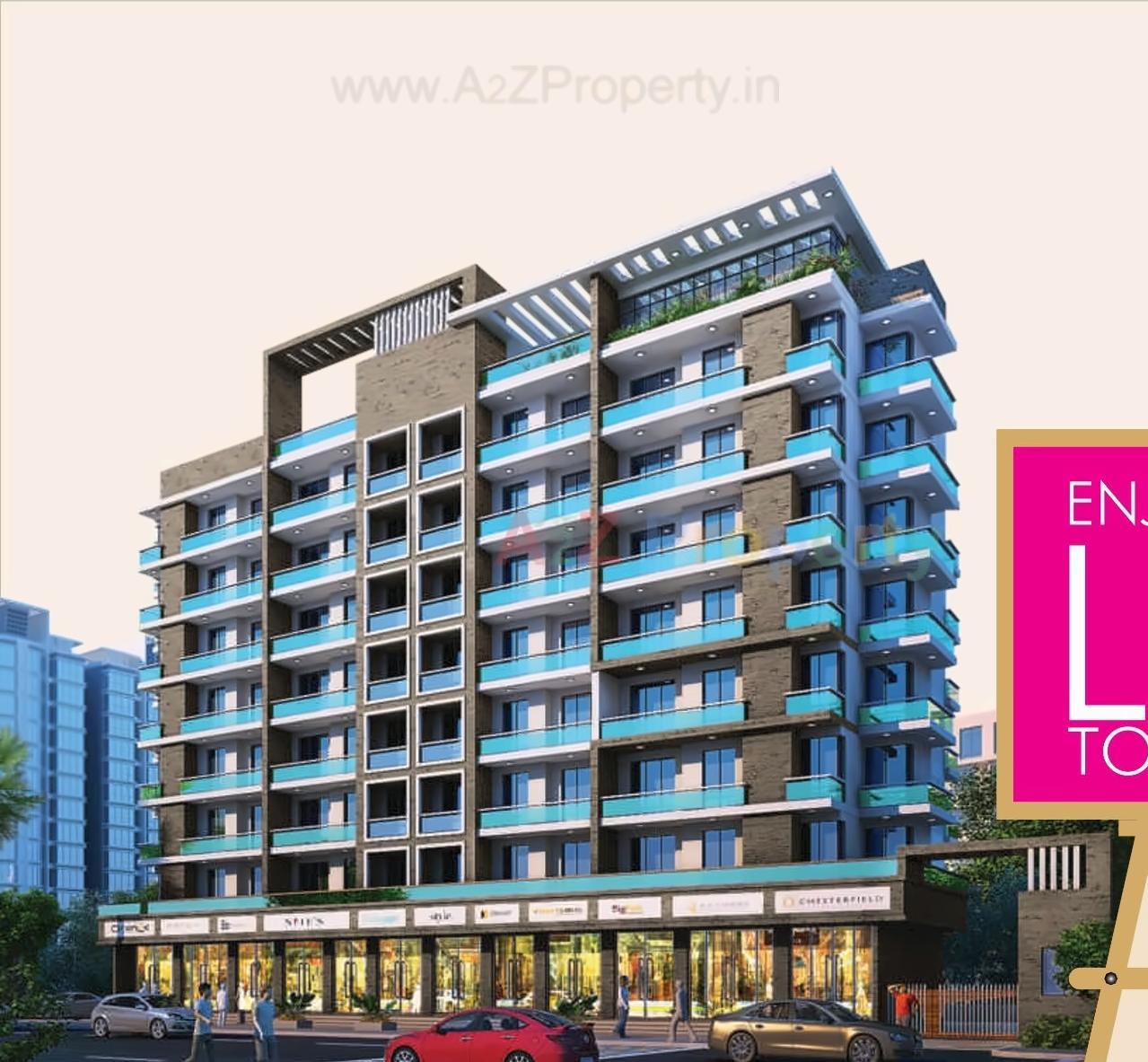 3D Elevation of real estate project Olive located at Thane-m-corp, Thane, Maharashtra