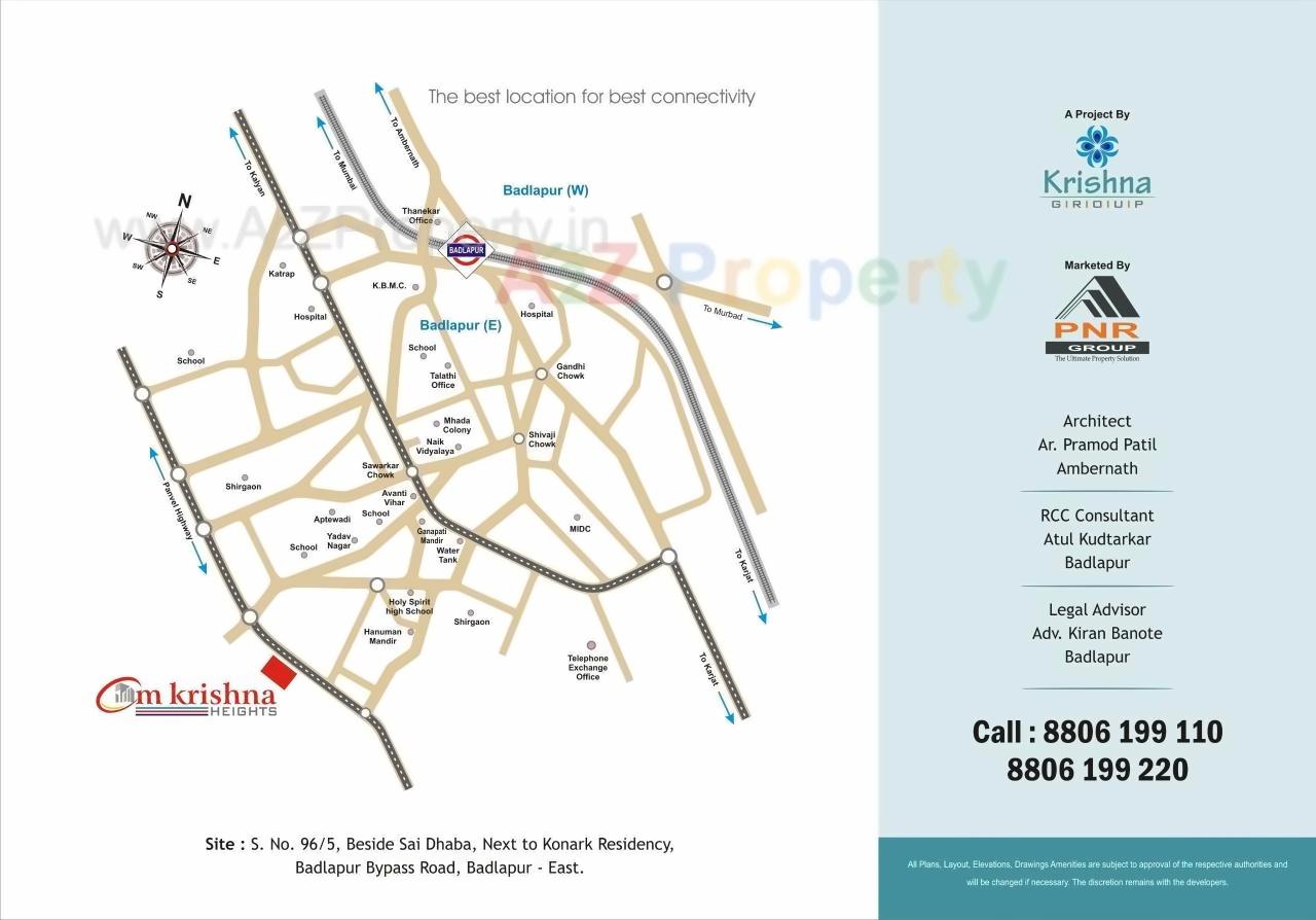  of real estate project Om Krishna Heights located at Badlapur-m-cl, Thane, Maharashtra