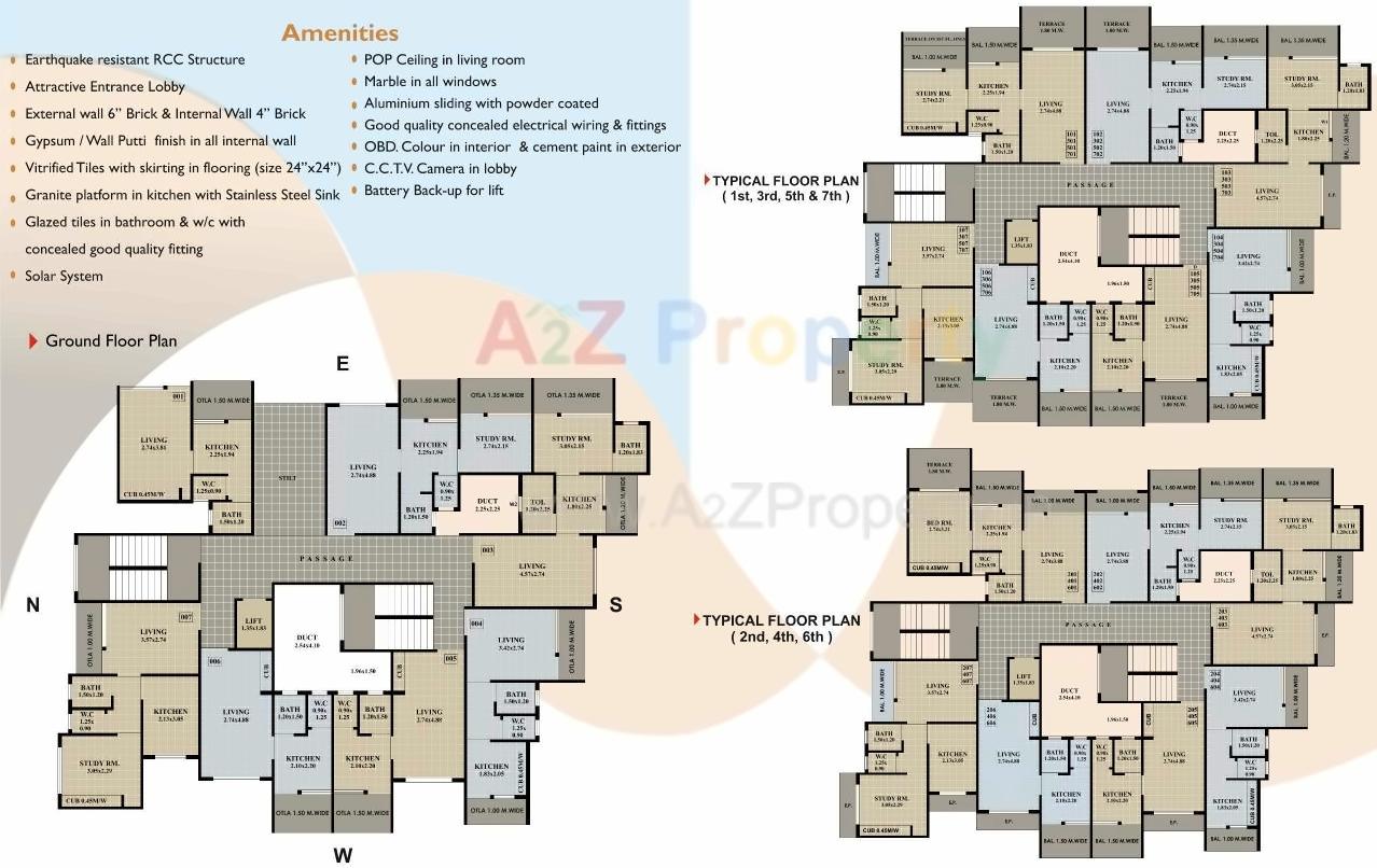 Layout of real estate project Om Shiv Vatika As located at Badlapur-m-cl, Thane, Maharashtra