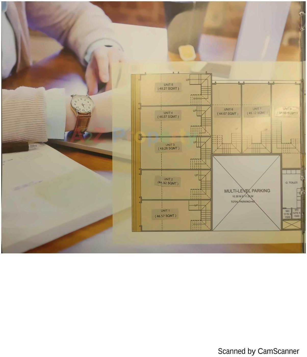 Layout of real estate project Omega Business Park located at Thane-m-corp, Thane, Maharashtra