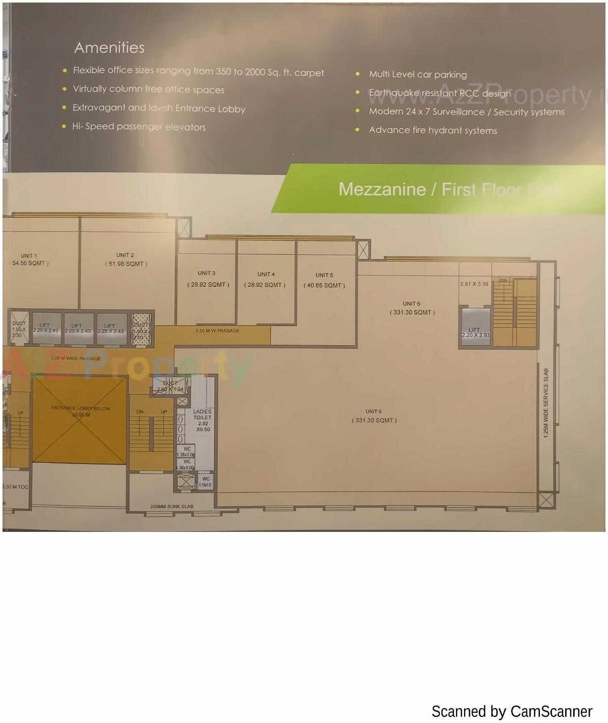 Layout of real estate project Omega Business Park located at Thane-m-corp, Thane, Maharashtra