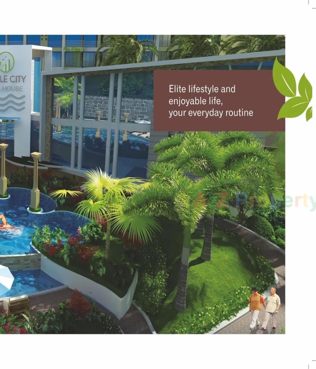 3D Elevation of real estate project Orchid located at Kalambhe, Thane, Maharashtra