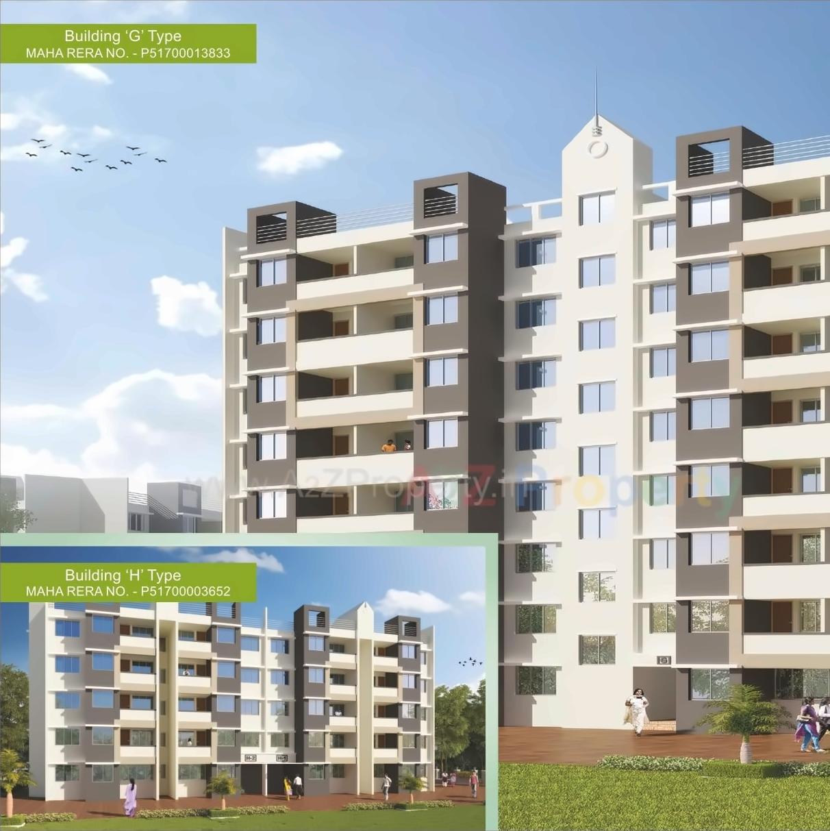 3D Elevation of real estate project Orchid located at Kalambhe, Thane, Maharashtra