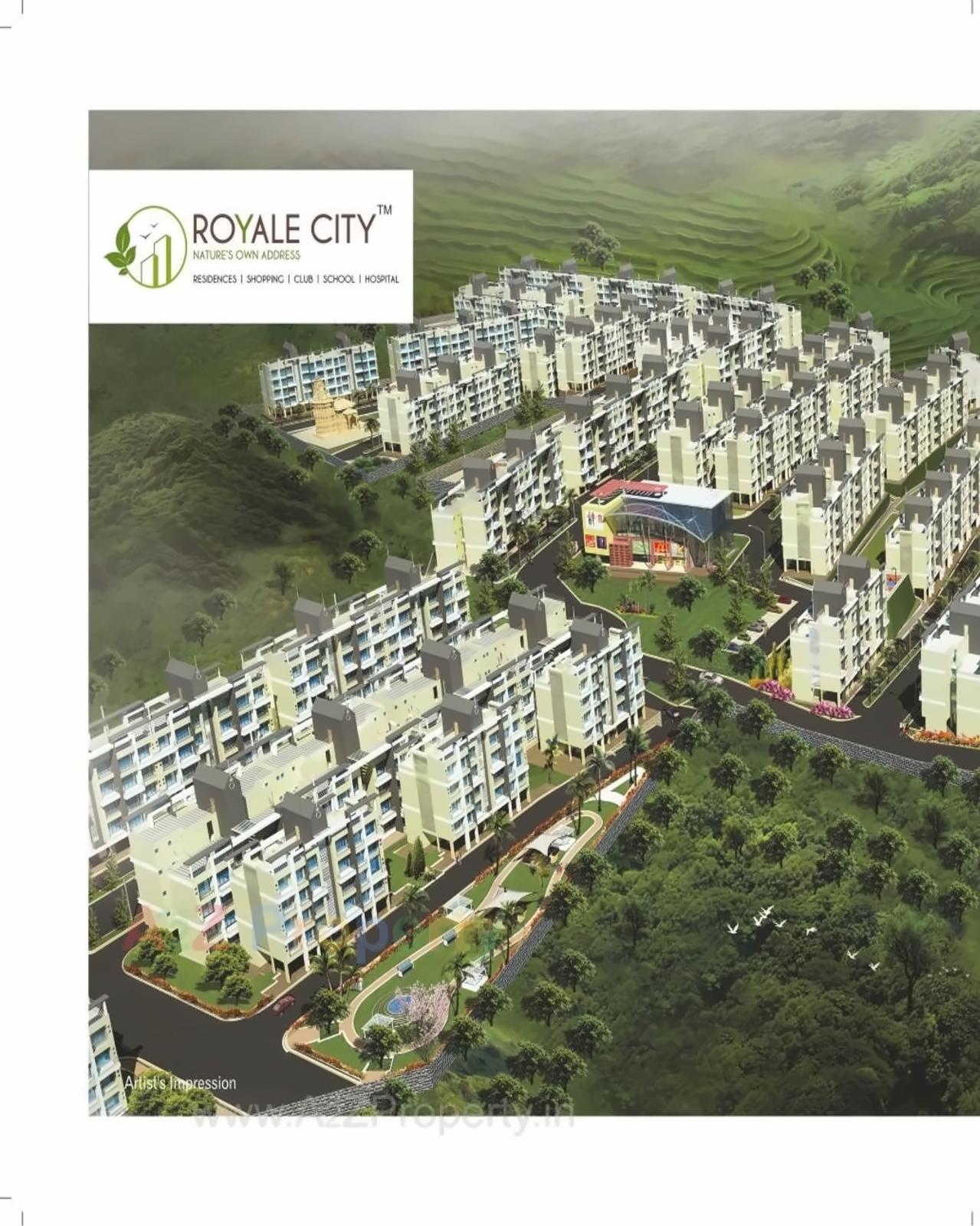 3D Elevation of real estate project Orchid located at Kalambhe, Thane, Maharashtra