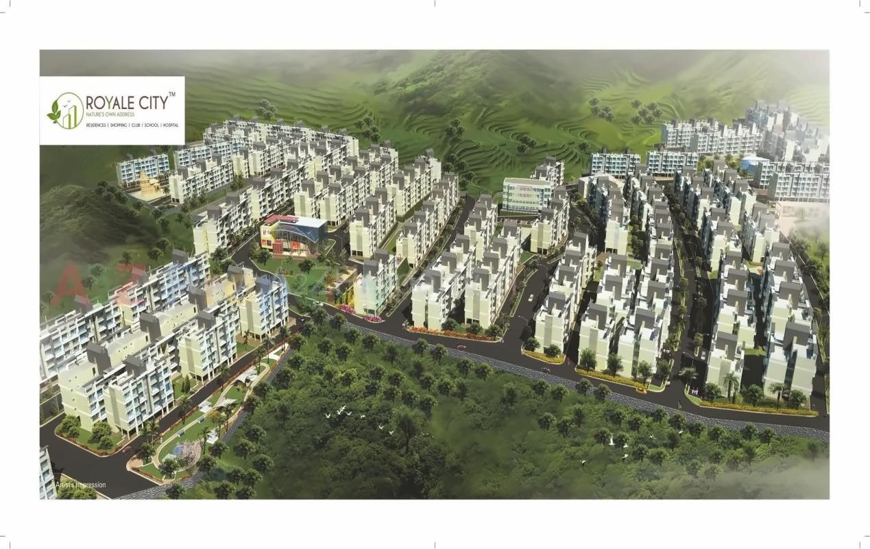3D Elevation of real estate project Orchid located at Kalambhe, Thane, Maharashtra