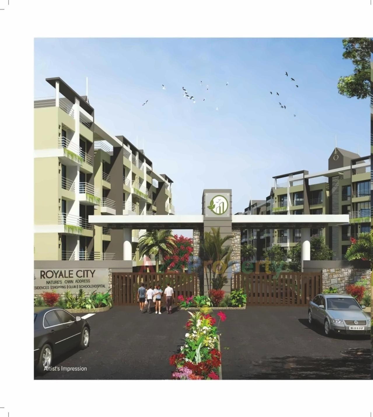 3D Elevation of real estate project Orchid located at Kalambhe, Thane, Maharashtra