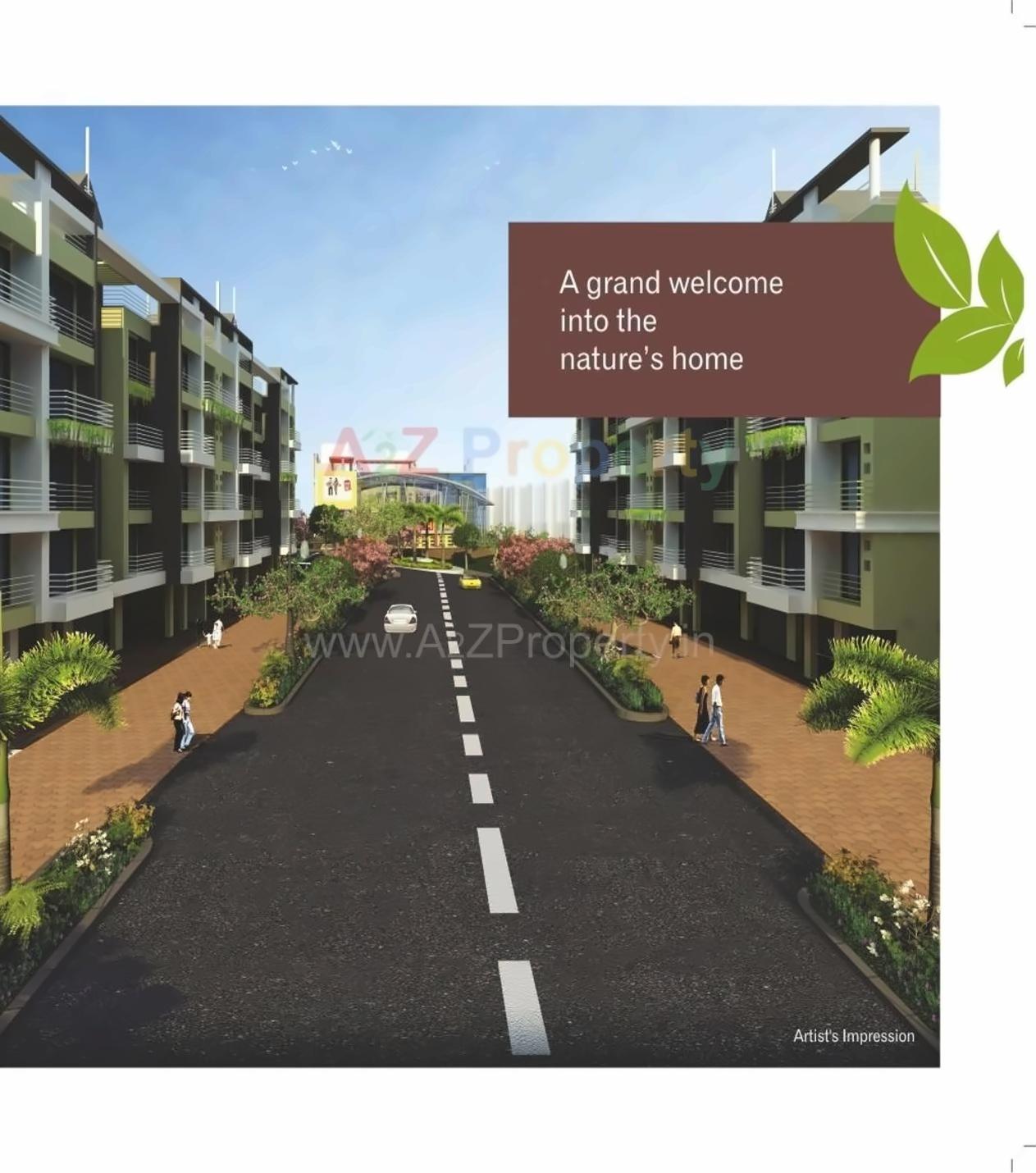 3D Elevation of real estate project Orchid located at Kalambhe, Thane, Maharashtra