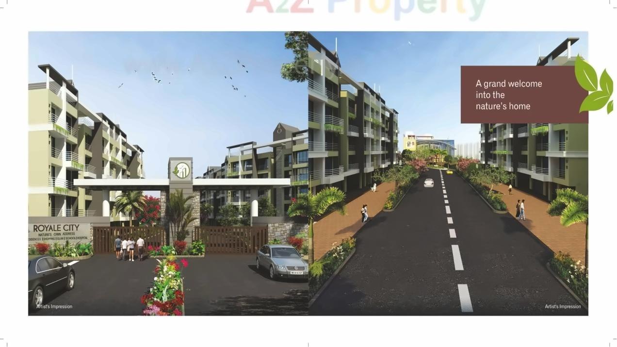 3D Elevation of real estate project Orchid located at Kalambhe, Thane, Maharashtra
