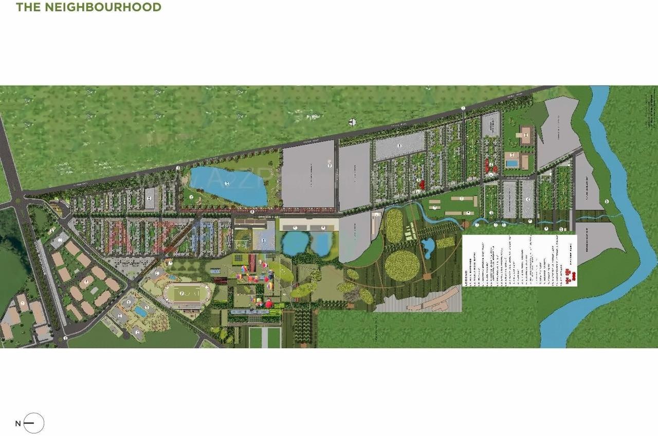 Layout of real estate project Palava Lakeside A To located at Khoni, Thane, Maharashtra
