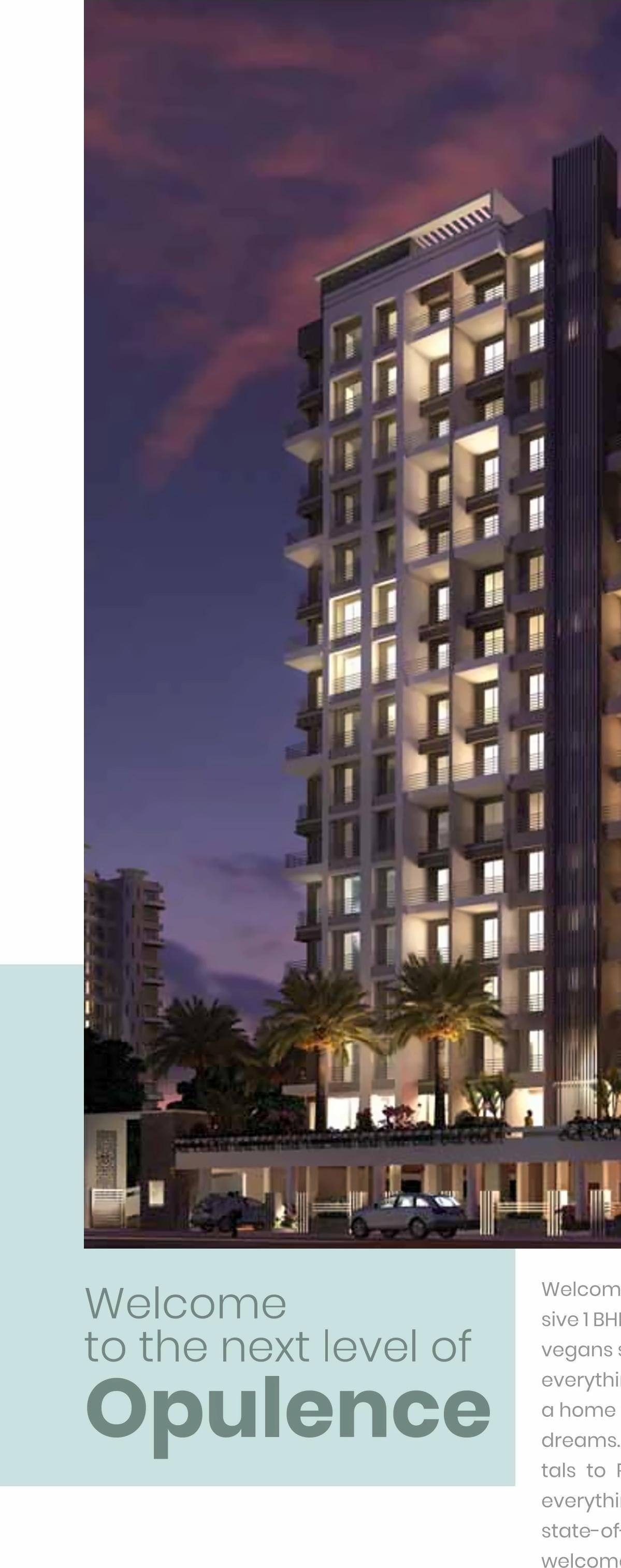 3D Elevation of real estate project Palm Prism located at Kalyandombivali-m-corp, Thane, Maharashtra
