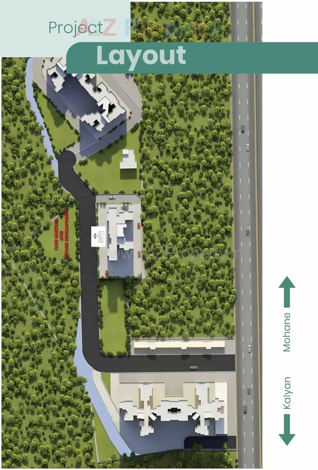 Layout of real estate project Palm Prism located at Kalyandombivali-m-corp, Thane, Maharashtra