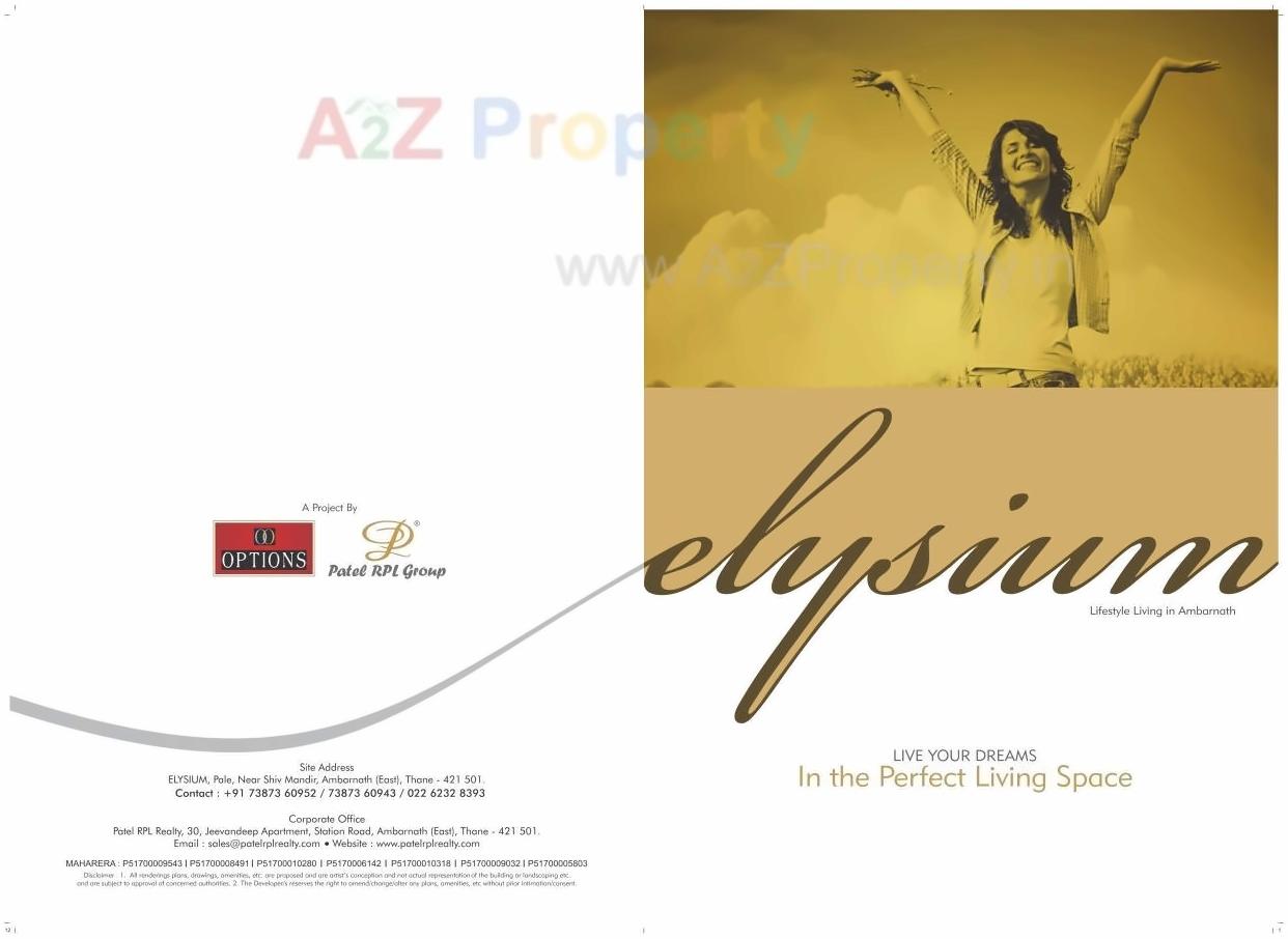  of real estate project Patels Elysium located at Ambarnathm-cl, Thane, Maharashtra