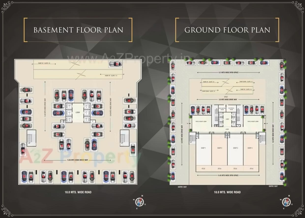 Layout of real estate project Plan S Business Park located at Navi-mumbai-m-corp, Thane, Maharashtra