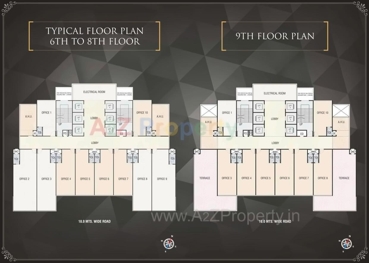 Layout of real estate project Plan S Business Park located at Navi-mumbai-m-corp, Thane, Maharashtra