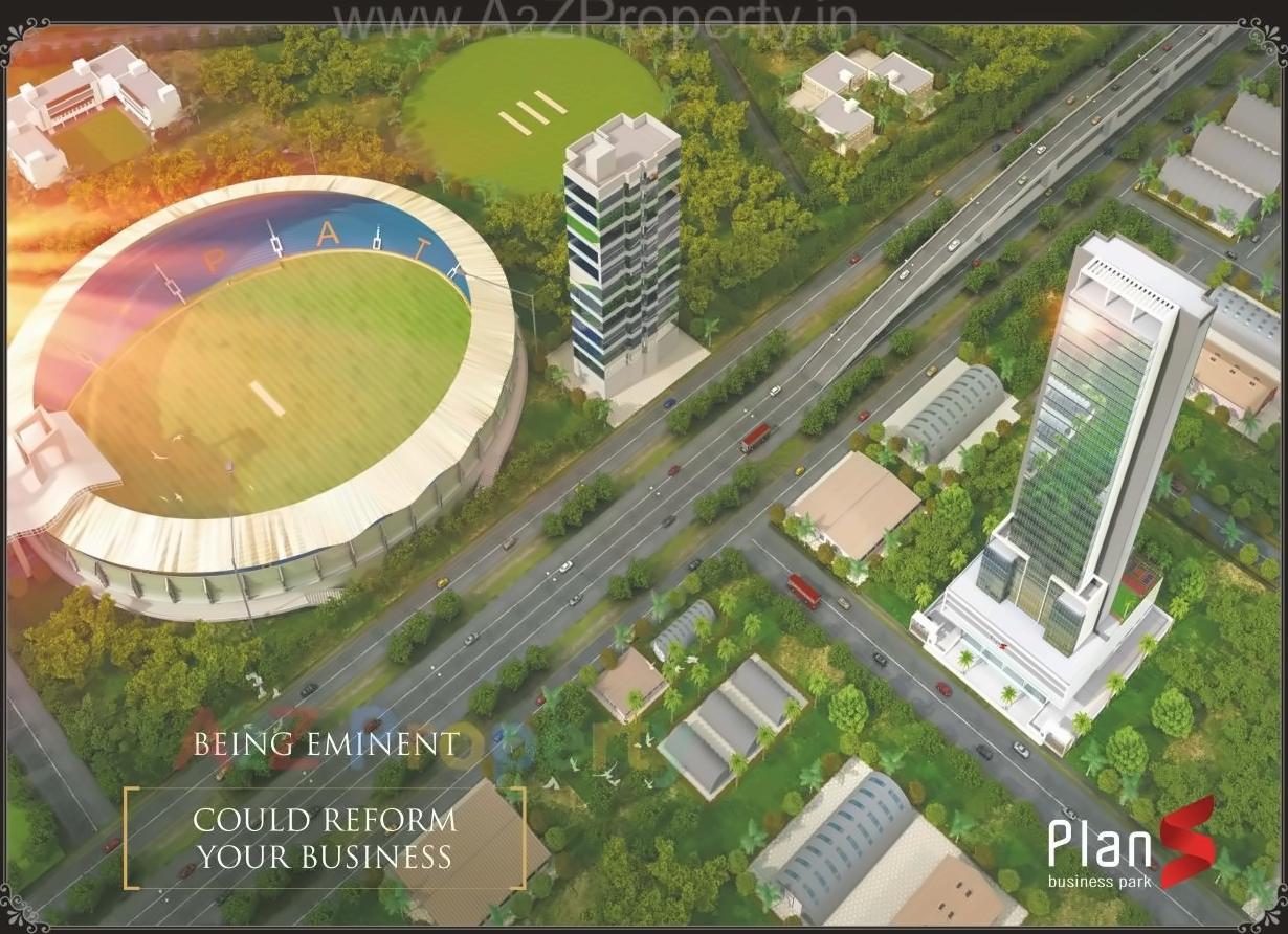 3D Elevation of real estate project Plan S Business Park located at Navi-mumbai-m-corp, Thane, Maharashtra