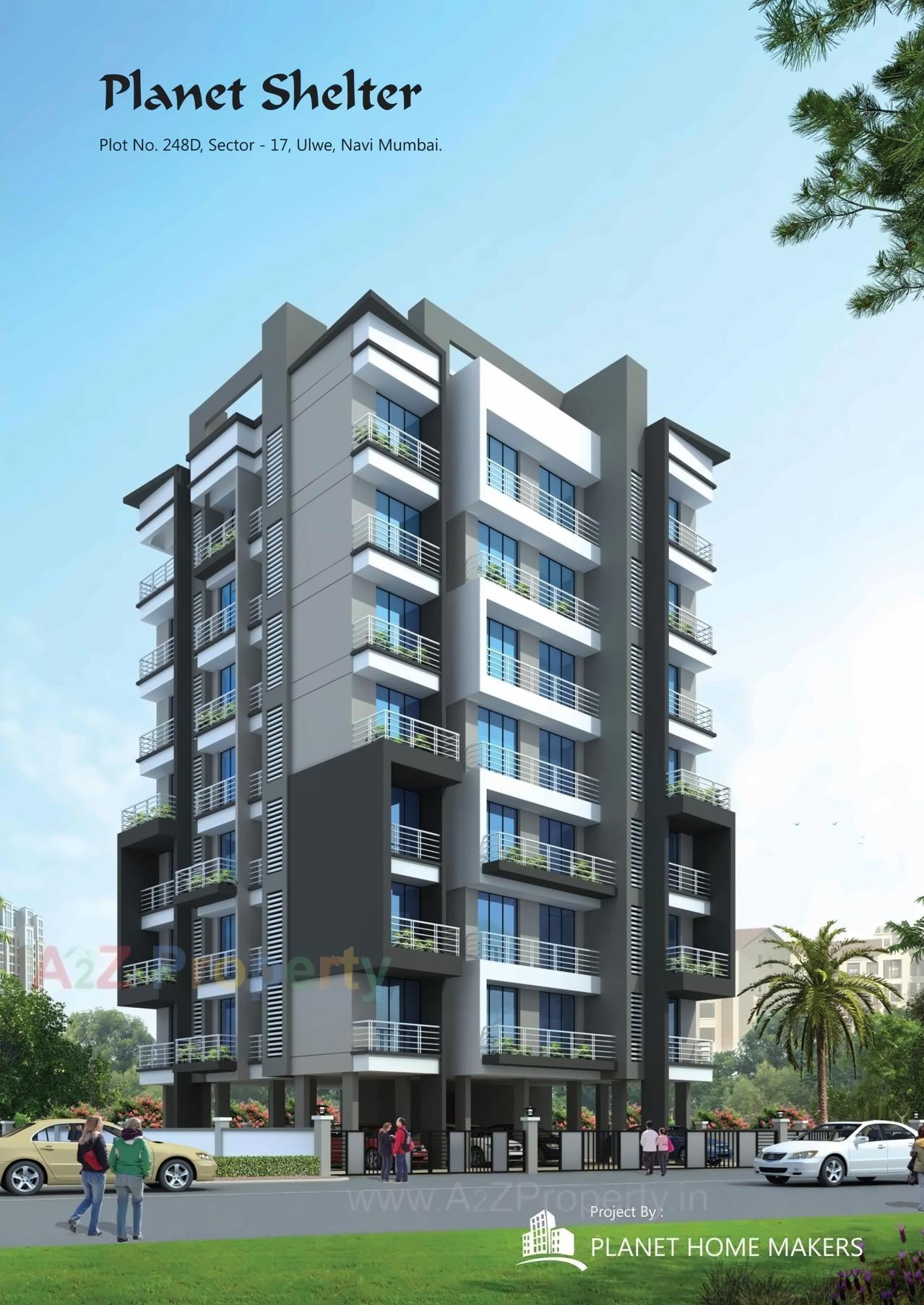 3D Elevation of real estate project Planet Shelter located at Navi-mumbai-m-corp, Thane, Maharashtra