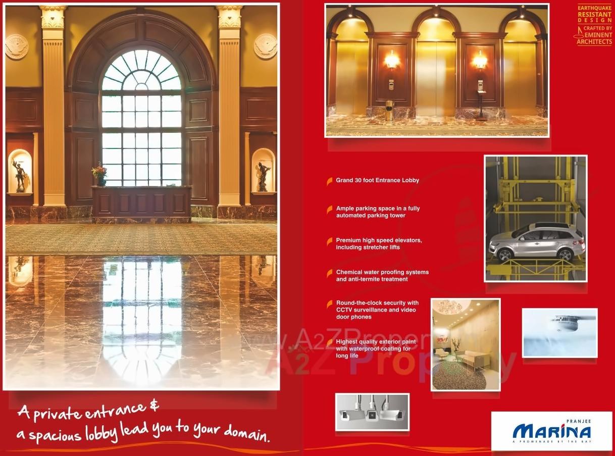 3D Elevation of real estate project Pranjee Marina located at Navi-mumbai-m-corp, Thane, Maharashtra