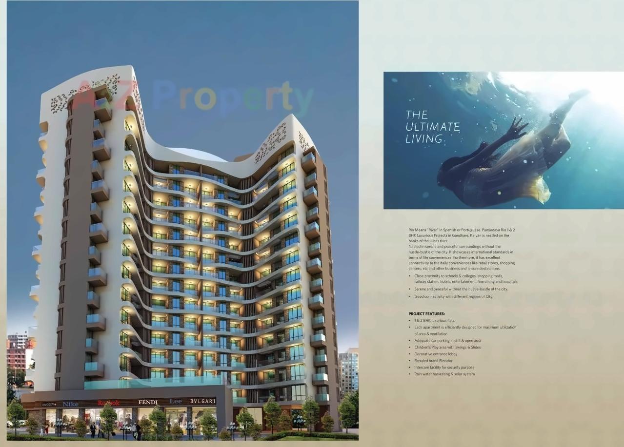 3D Elevation of real estate project Punyodaya Rio Type located at Kalyandombivali-m-corp, Thane, Maharashtra