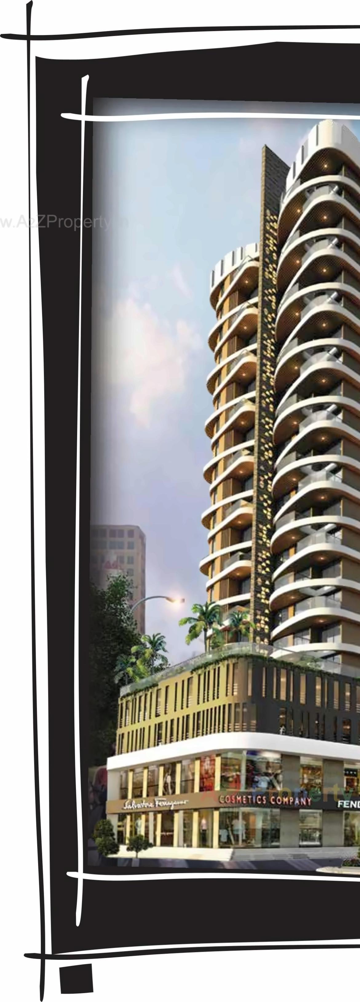 3D Elevation of real estate project Punyodaya Skylounge located at Kalyandombivali-m-corp, Thane, Maharashtra