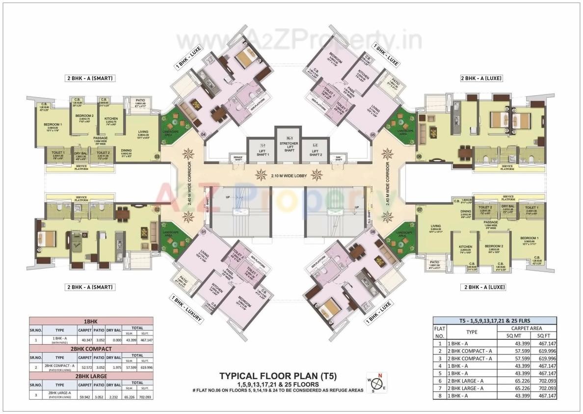 Layout of real estate project Puranik City Reserva located at Thane-m-corp, Thane, Maharashtra