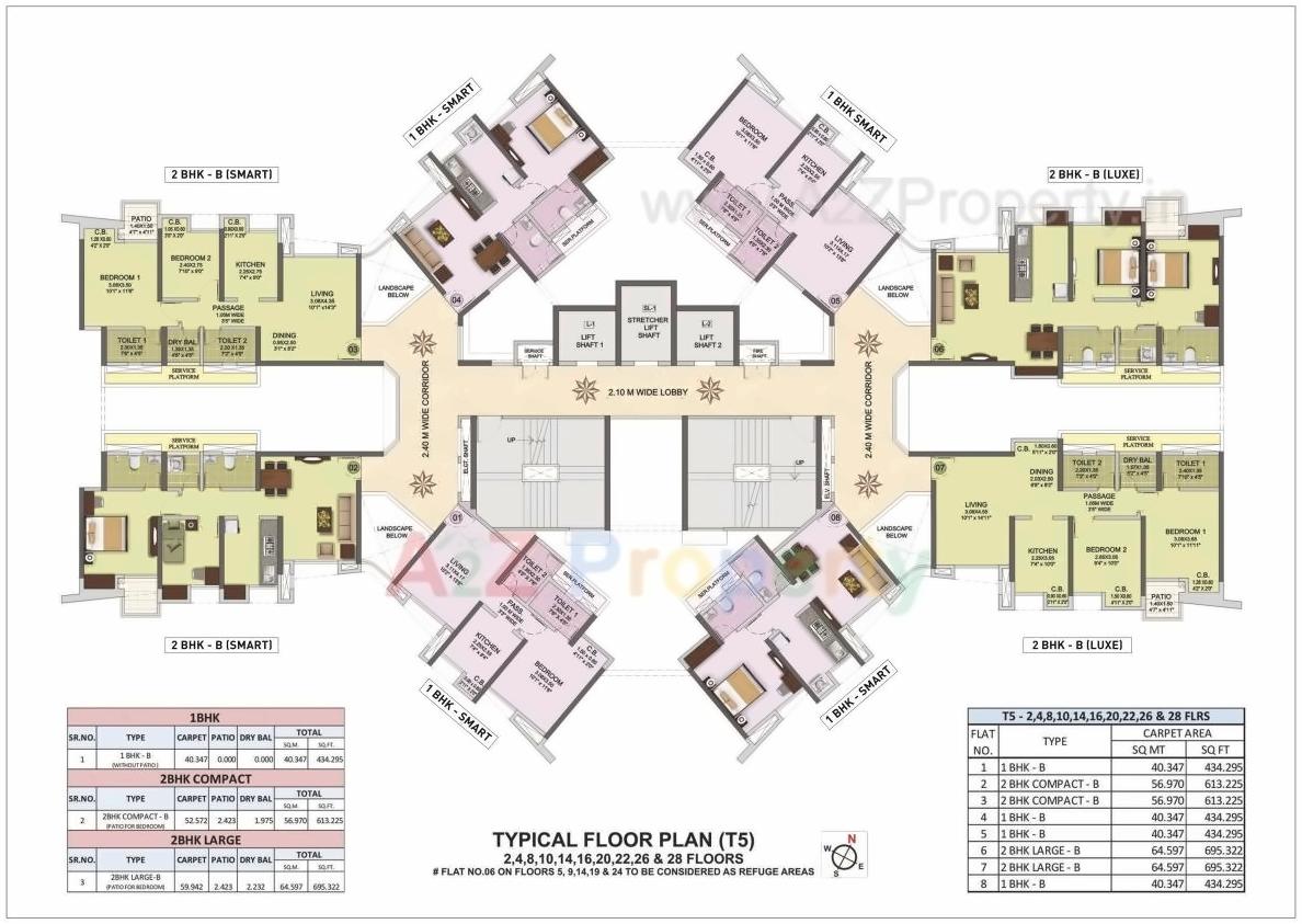 Layout of real estate project Puranik City Reserva located at Thane-m-corp, Thane, Maharashtra