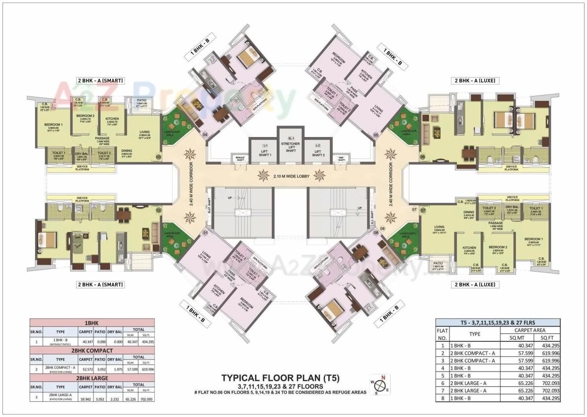 Layout of real estate project Puranik City Reserva located at Thane-m-corp, Thane, Maharashtra