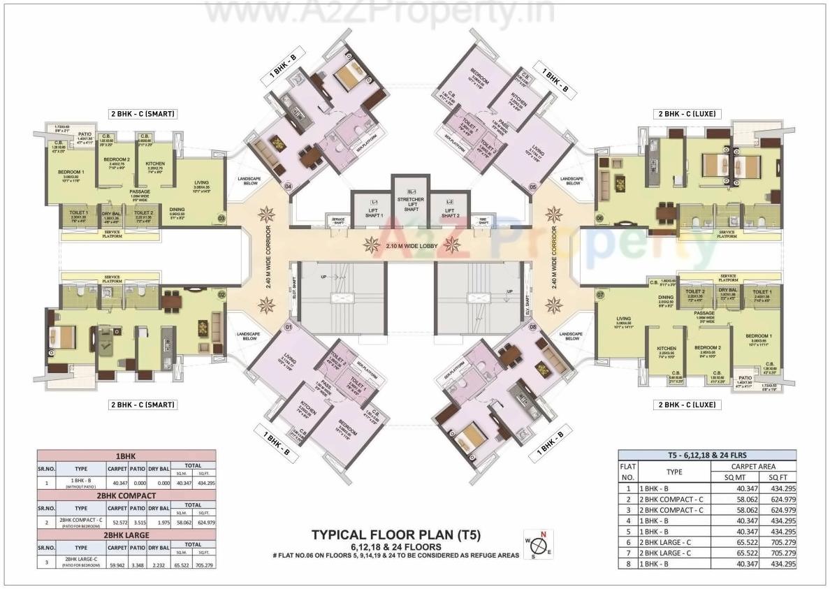 Layout of real estate project Puranik City Reserva located at Thane-m-corp, Thane, Maharashtra