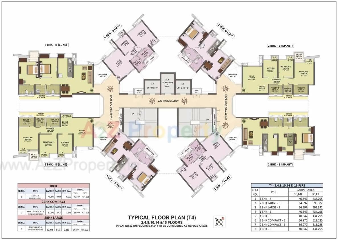 Layout of real estate project Puranik City Reserva located at Thane-m-corp, Thane, Maharashtra