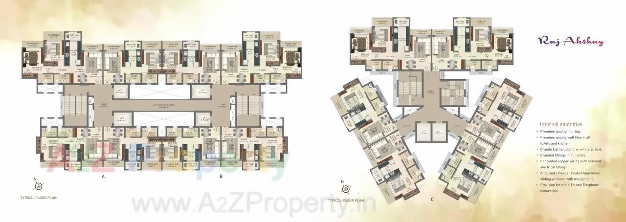 Layout of real estate project Raj Akshay located at Mirabhayandar-m-corp, Thane, Maharashtra