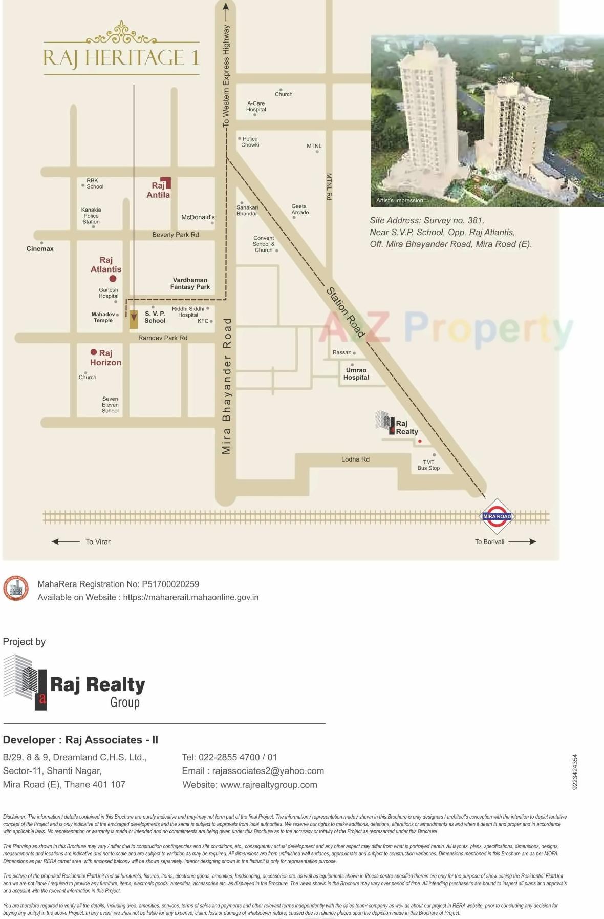  of real estate project Raj Heritage located at Mirabhayandar-m-corp, Thane, Maharashtra
