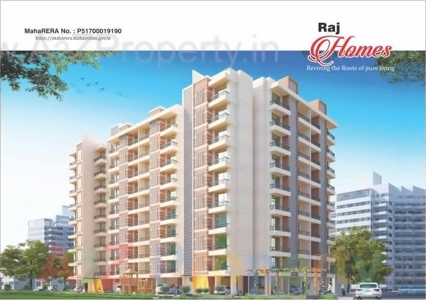 3D Elevation of real estate project Raj Homes located at Mirabhayandar-m-corp, Thane, Maharashtra