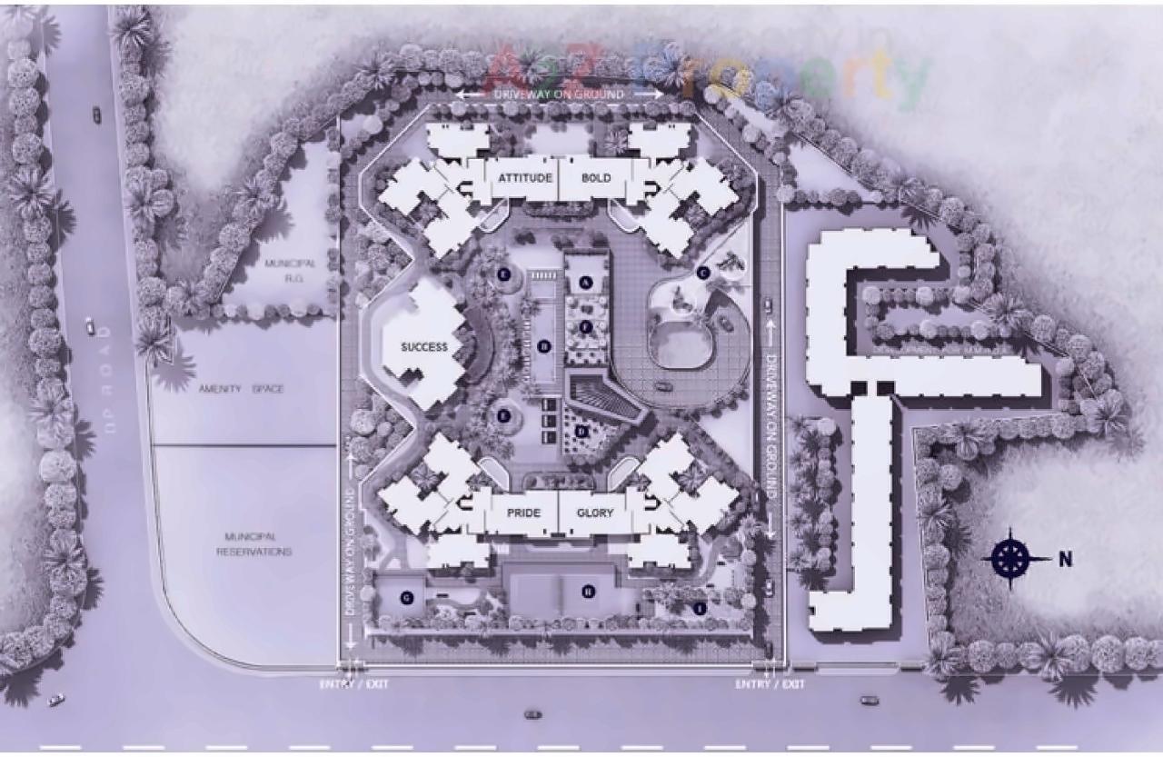 Layout of real estate project Raj Tattva located at Thane-m-corp, Thane, Maharashtra