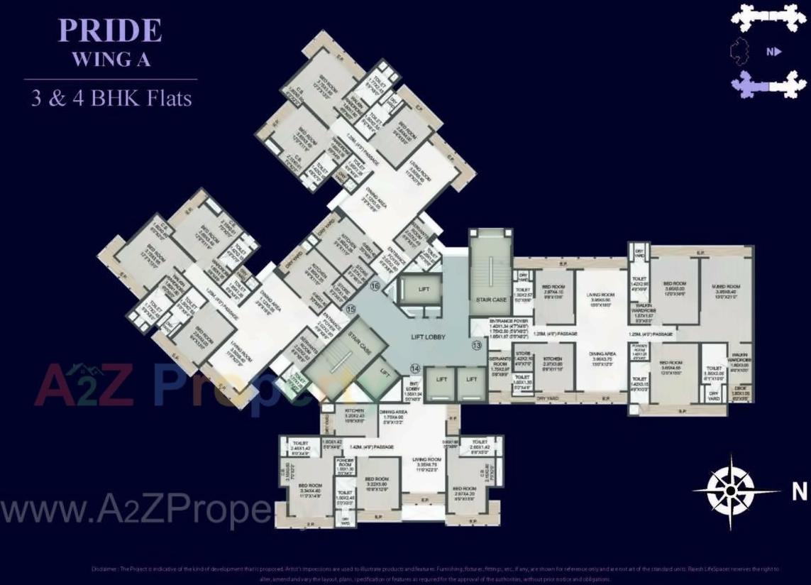 Layout of real estate project Raj Tattva located at Thane-m-corp, Thane, Maharashtra