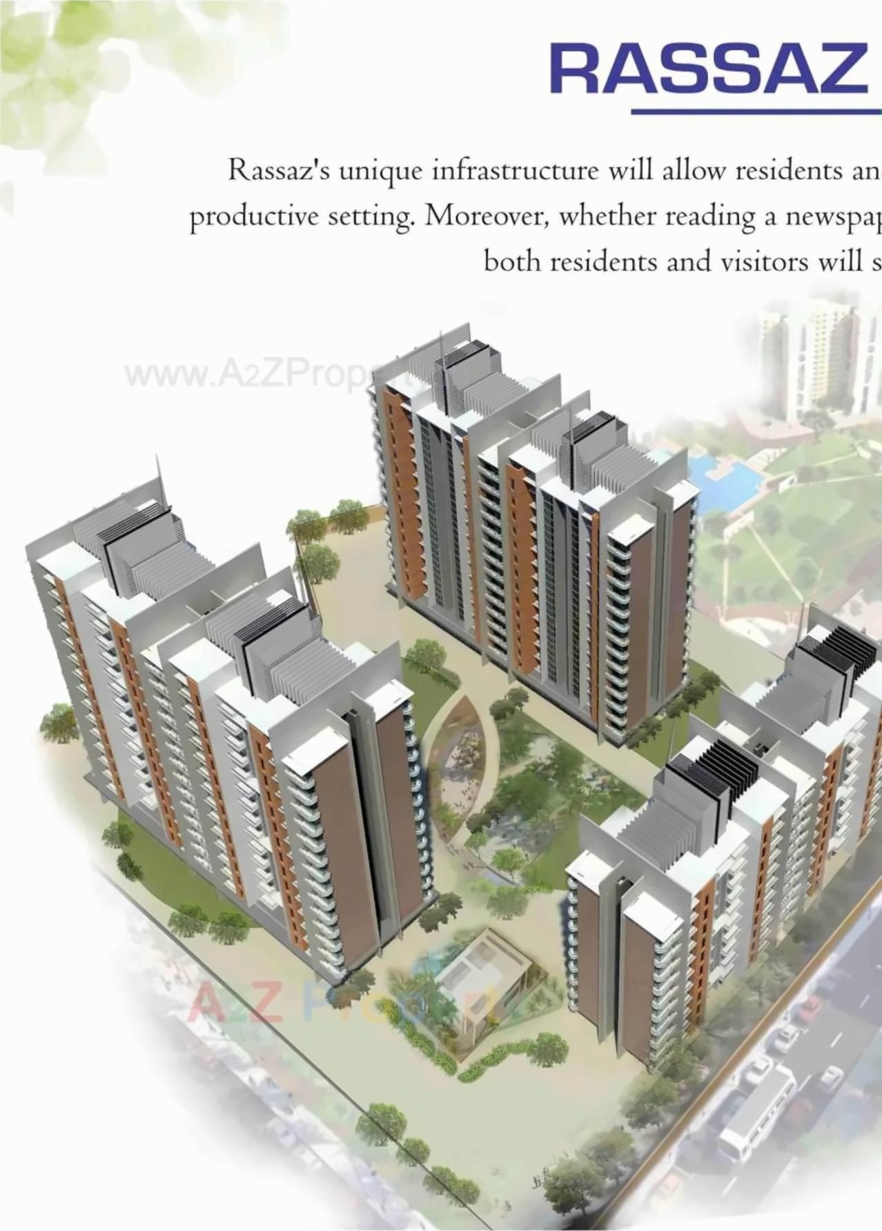 3D Elevation of real estate project Rassaz Greens located at Mirabhayandar-m-corp, Thane, Maharashtra