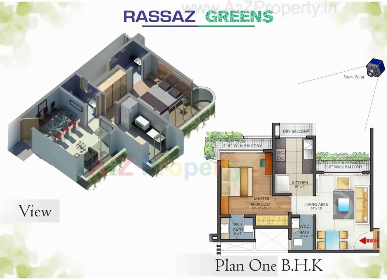 Layout of real estate project Rassaz Greens located at Mirabhayandar-m-corp, Thane, Maharashtra