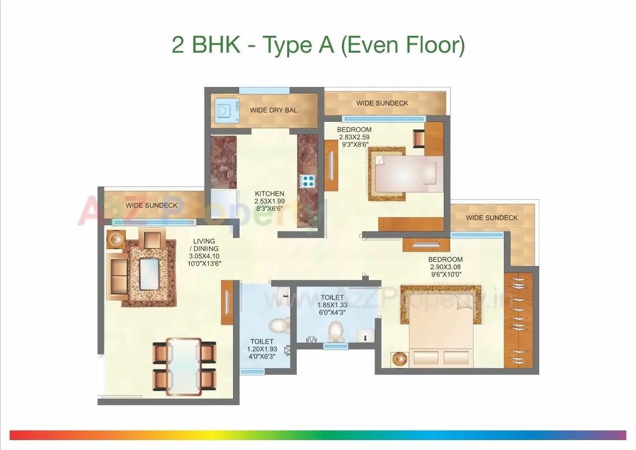 Image 16389 10 of real estate project Raunak City Sector Ii located at Adharwadi, Thane, Maharashtra