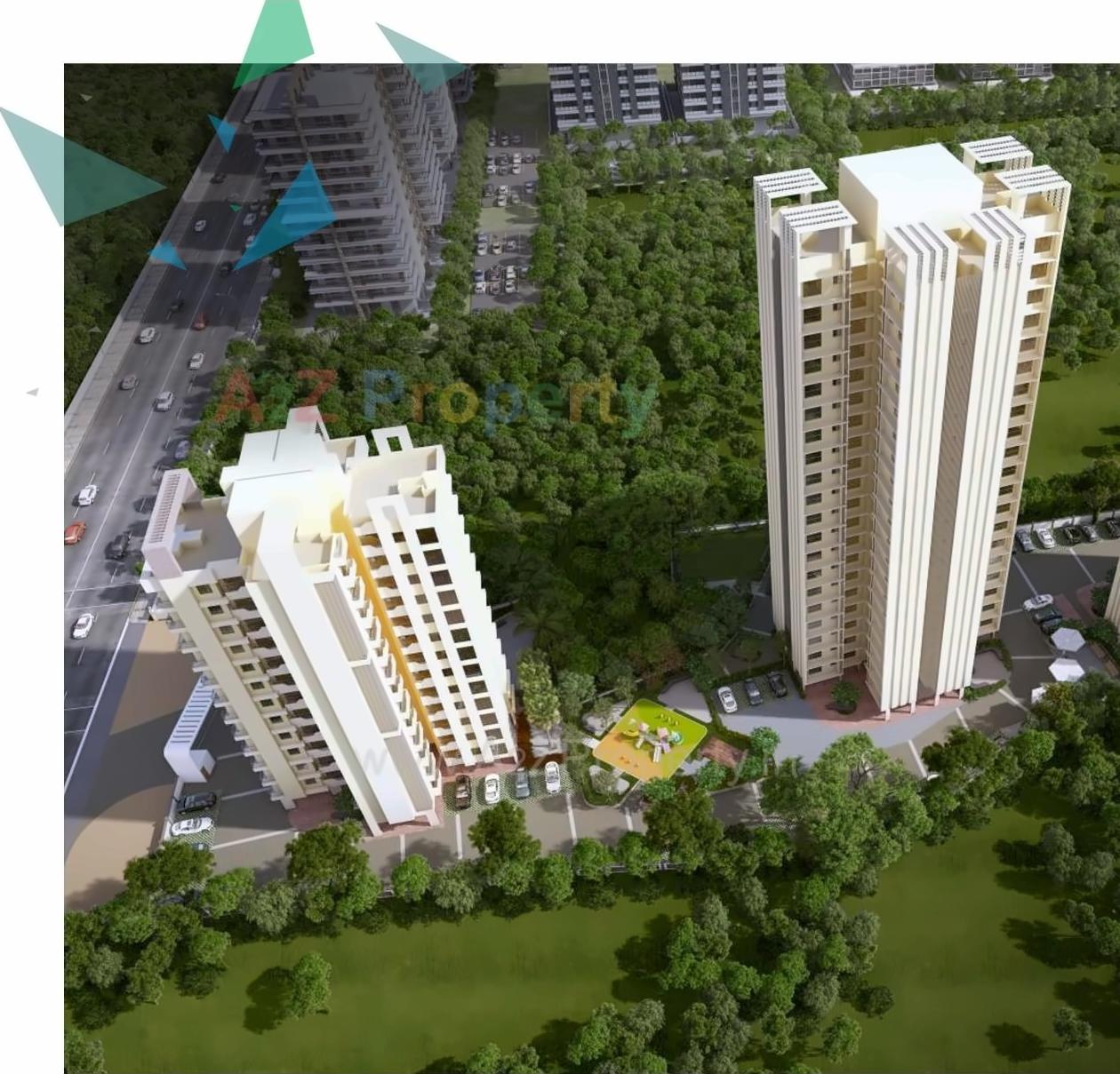 3D Elevation of real estate project Raunak Heights located at Thane-m-corp, Thane, Maharashtra