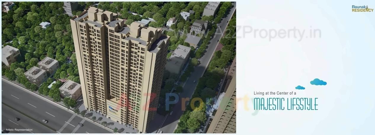 3D Elevation of real estate project Raunak Residency located at Thane-m-corp, Thane, Maharashtra