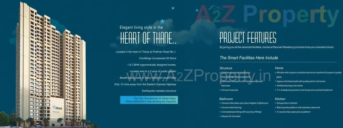  of real estate project Raunak Residency located at Thane-m-corp, Thane, Maharashtra