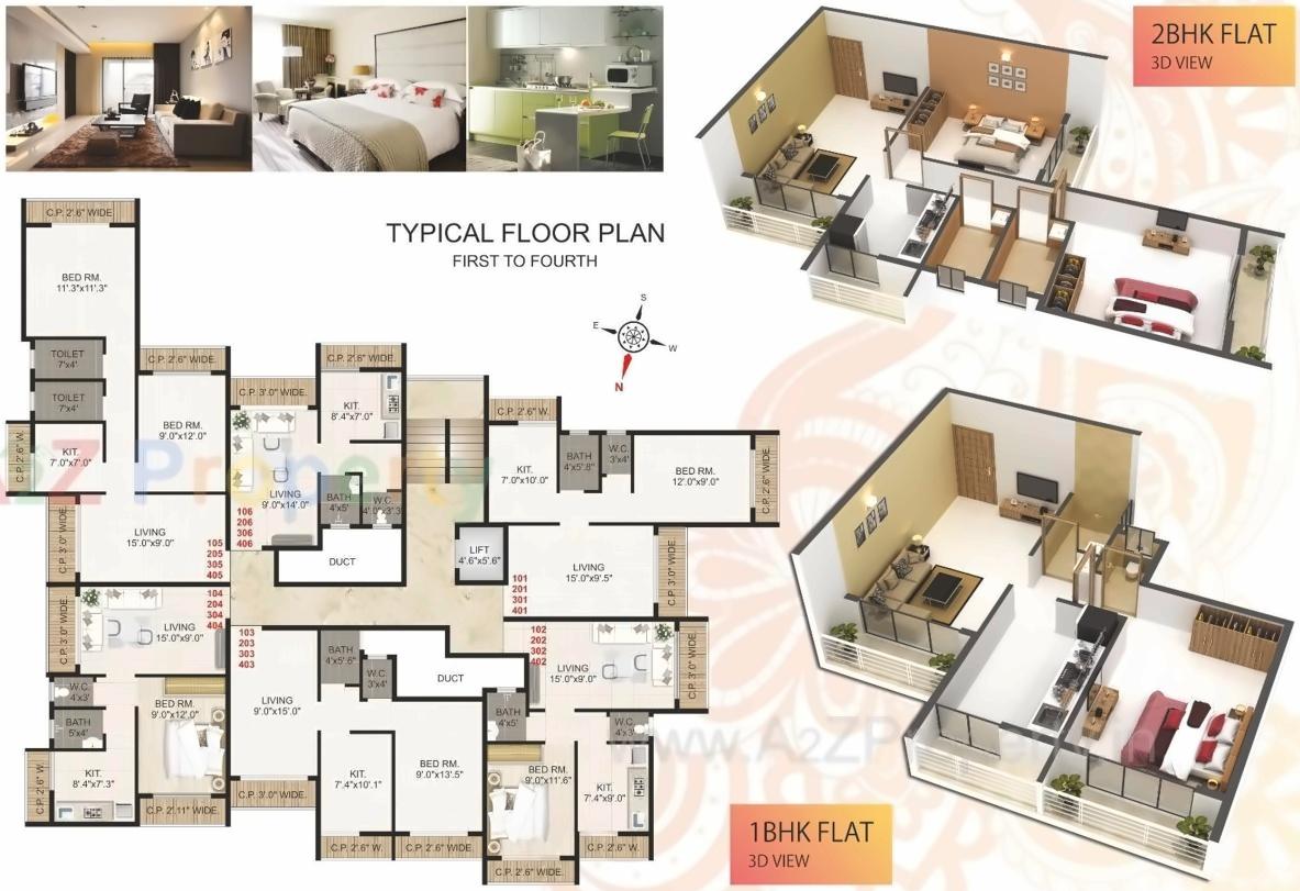 Layout of real estate project Ravi Darshan located at Badlapur-m-cl, Thane, Maharashtra