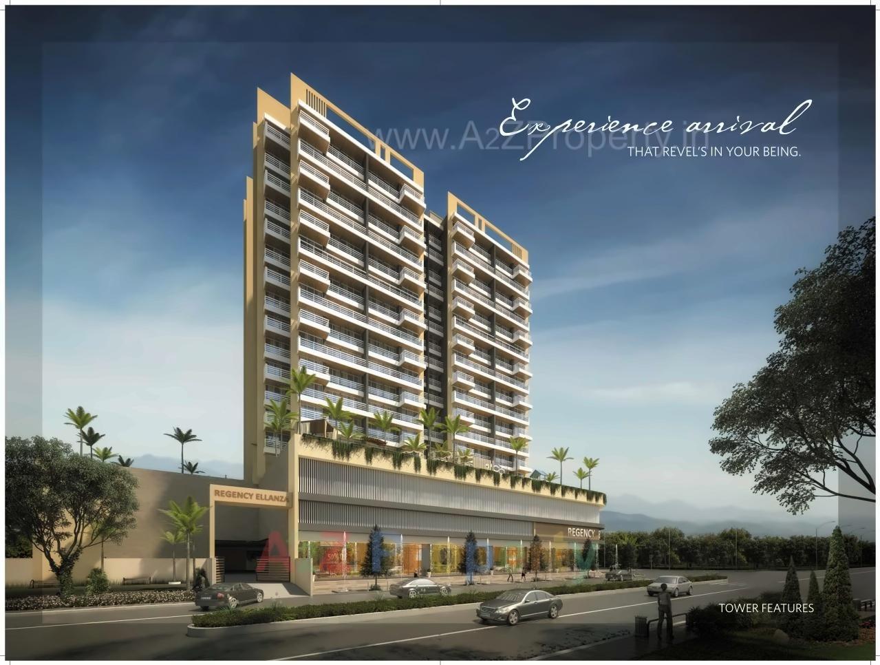 3D Elevation of real estate project Regency Ellanza located at Navi-mumbai-m-corp, Thane, Maharashtra