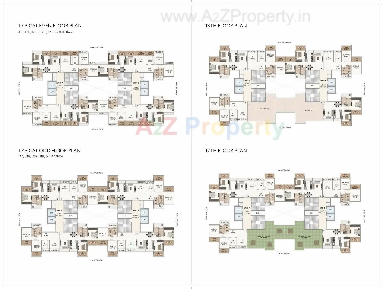 Layout of real estate project Regency Ellanza located at Navi-mumbai-m-corp, Thane, Maharashtra